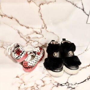Roberto Cavalli and Dolce & Gabbana  Black and White girl Shoes eu25 us6